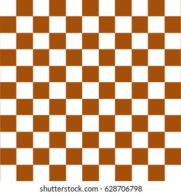 Seamless vector pattern with browm squares over white background
