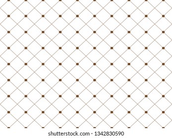 Seamless vector pattern with brown squares on a white background