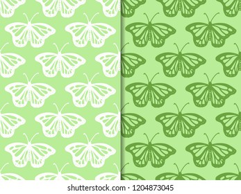 seamless vector pattern with butterflies