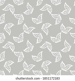 Seamless vector pattern with butterflies. Background for printing on textiles or paper.