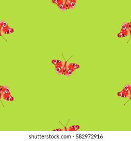  seamless vector pattern butterfly