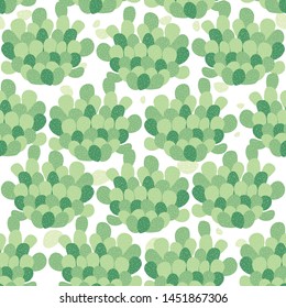 Seamless vector pattern with cactuses