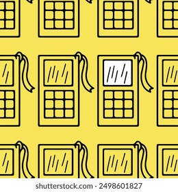 Seamless vector pattern with calculators  for back to school on black background
