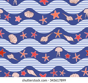 Seamless vector pattern can be used for graphic design, textile design or web design.