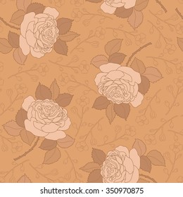 Seamless vector pattern can be used for graphic design, textile design or web design.