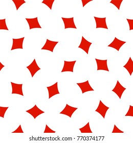 Seamless vector pattern - cart suit (diamonds)