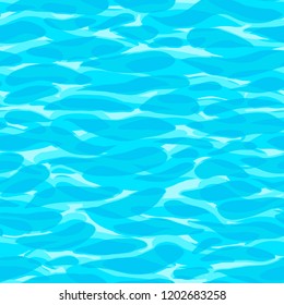 Seamless vector pattern in a cartoon-style water surface