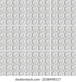 Seamless vector pattern with ceramic tiles in vintage style.