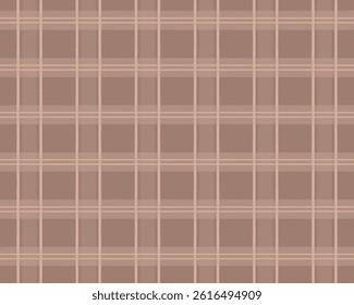 Seamless vector pattern with checkered pattern. Subtle geometric texture. Brown abstract background. Repeating design and suitable for wallpaper, decorative clothing pattern, background, paper fabric,