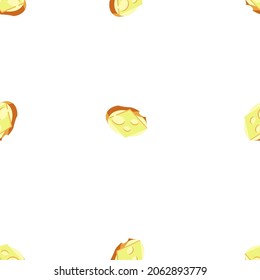A seamless vector pattern of cheese sandwiches on white background. Designed in yellow and light brown colors for wallpapers, prints, backgrounds, wraps, templates