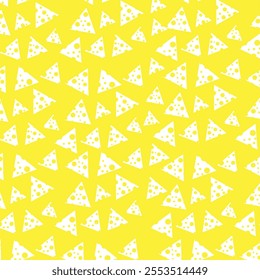 Seamless vector pattern with cheese slices. cheese background