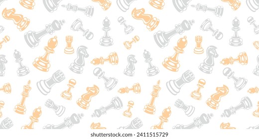 Seamless vector pattern with chess