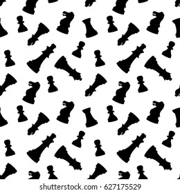 Seamless vector pattern with chess