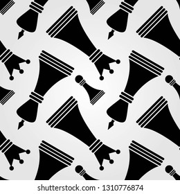 Seamless vector pattern with chess pieces. Vector illustration