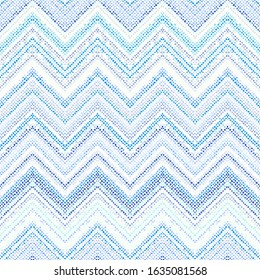 Seamless vector pattern. Chevron pattern of a random small dots.