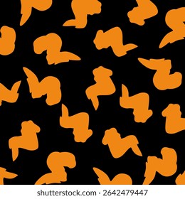 Seamless vector pattern of chicken wings. Vector illustration of chicken wings. Suitable design for businesses, websites, companies and more.