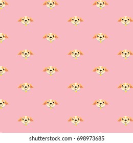 Seamless vector pattern with chihuahua.