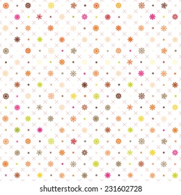Seamless vector pattern: Christmas garland on a white background art