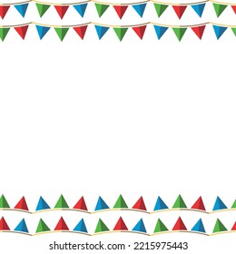 Seamless vector pattern of Christmas garlands on white background for Christmas wrappers, postcards, textile, clothing etc. Christmas, New Year and holiday concept