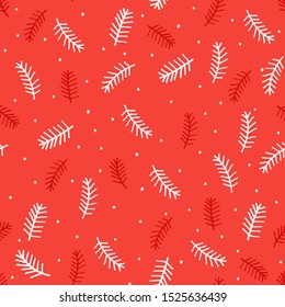 Seamless vector pattern with Christmas trees. Can be used for wallpaper, pattern fills, web page background, surface textures, gifts. Creative Hand Drawn textures for winter holidays. 