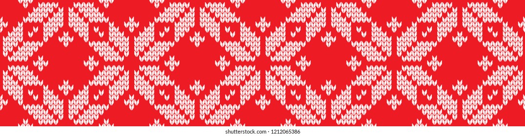 seamless vector pattern from christmas's cloth