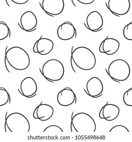 Seamless vector pattern with circles