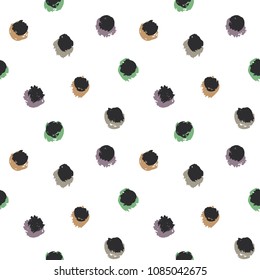 Seamless vector pattern with circles