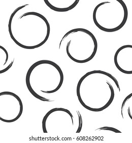 Seamless vector pattern with circles