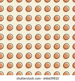 Seamless vector pattern with circles