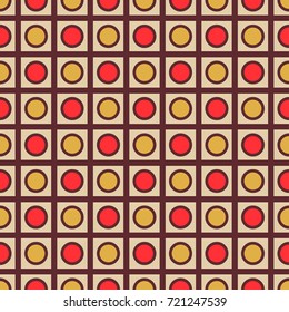 Seamless vector pattern with circles. Colorful texture