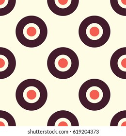 Seamless vector pattern with circles and rings