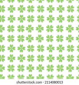 Seamless vector pattern of clover quatrefoil