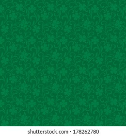 Seamless vector pattern with clover for St.Patrick day