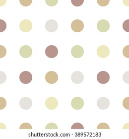 Seamless vector pattern with color dots. Macarons concept for packaging, packing paper, cards. invitations, flyers, party background, wallpaper, web design.