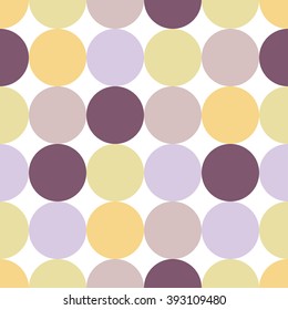 Seamless vector pattern with color dots. Macarons concept for packaging, packing paper, cards. 