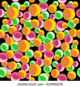 Seamless vector pattern. Seamless pattern of colorful balloons. Vector illustration.