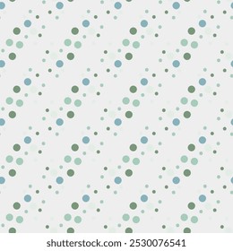 Seamless vector pattern with colorful dots. Minimalists style design. 