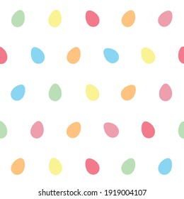 seamless vector pattern with colorful easter eggs
