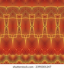 Seamless vector pattern. Colorful ethnic ornament. Arabesque style