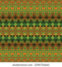 Patrón vectorial sin cable. Ornamento étnico colorido. Estilo árabe