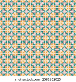 Seamless vector pattern. Colorful ethnic ornament. Arabesque style