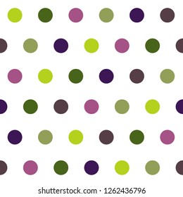 Seamless vector pattern of colorful geometric shapes on a white background