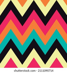 Seamless vector pattern colorful geometrical background with hand drawn little decorative elements.Simple design. Graphic vector illustration. Template for wrapping, background, wallpaper, wayuu etnic