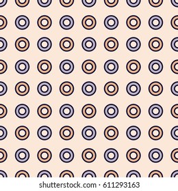 Seamless vector pattern with colorful rings