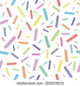 patrón vectorial transparente con palos coloridos