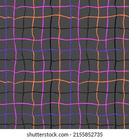 Seamless vector pattern with colorful stripes. Trendy pattern for printing on fabric.