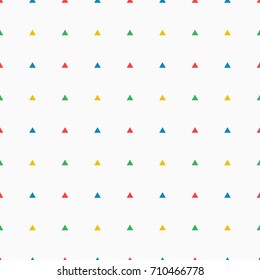 Seamless vector pattern with colorful triangles