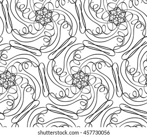seamless vector pattern with complex geometrical ornament. for design, textile and light industry.