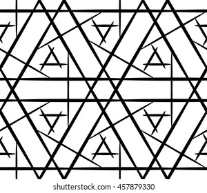 seamless vector pattern with complex geometrical ornament. for design, textile and light industry.