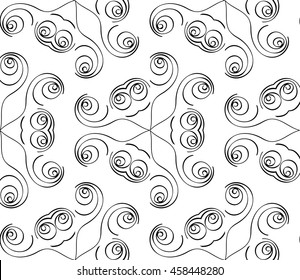seamless vector pattern with complex geometrical ornament. for design, textile and light industry.